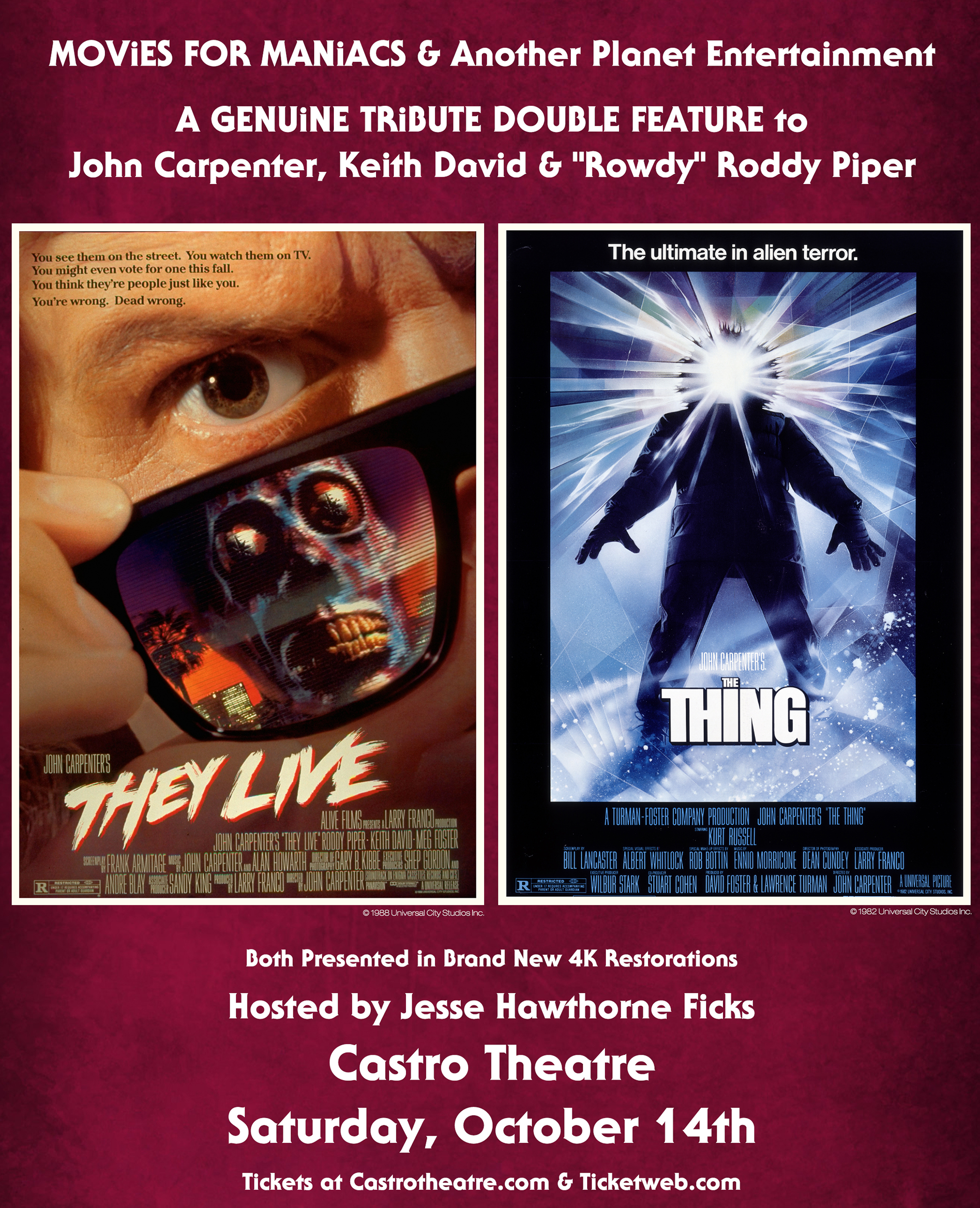 Feature Films – The Official John Carpenter